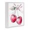 Stupell Industries Whimsical Cherries with Dotted Ribbon Framed Giclee, design by Creative Studio